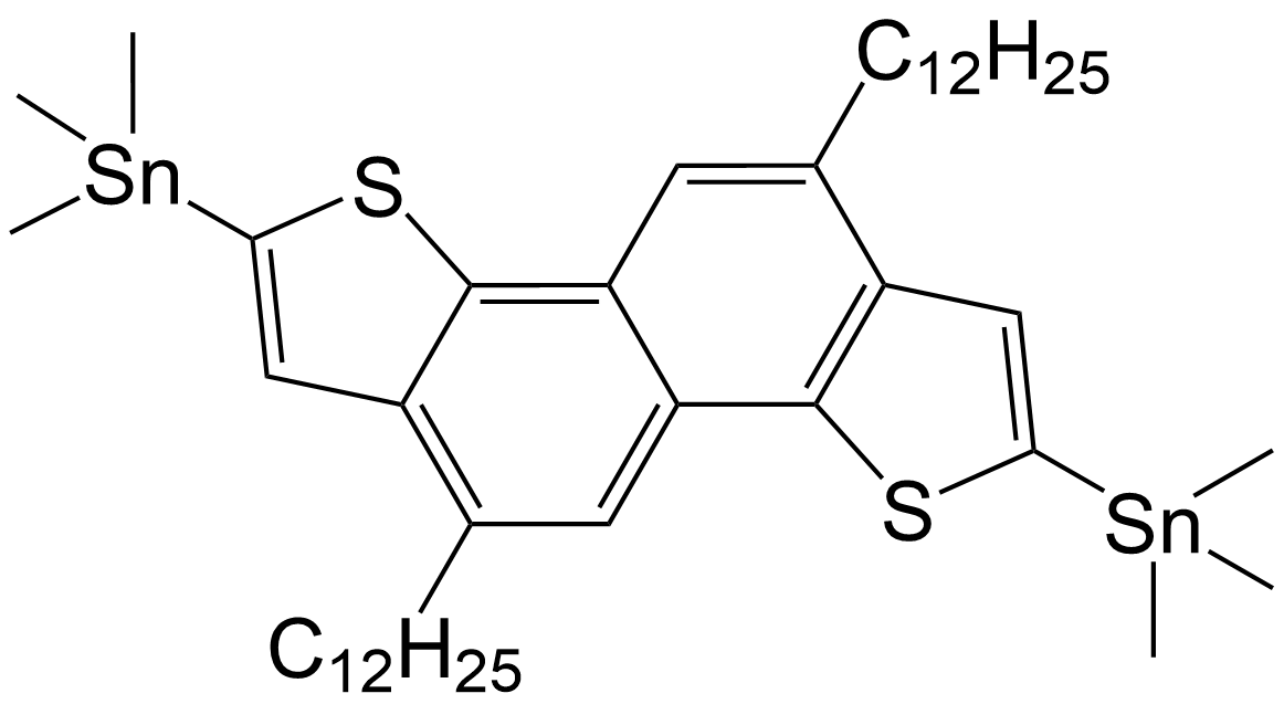 (5,10-didodecylnaphtho[1,2-b:5,6-b']dithiophene-2,7-diyl)bis (trimethylstannane)/1421337-72-5